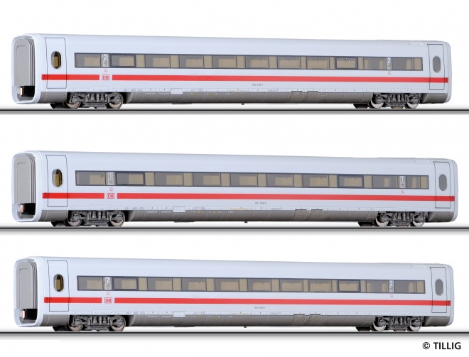 Set of 3 cars for ICE-1 train<br /><a href='images/pictures/Tillig/01612_HM.jpg' target='_blank'>Full size image</a>
